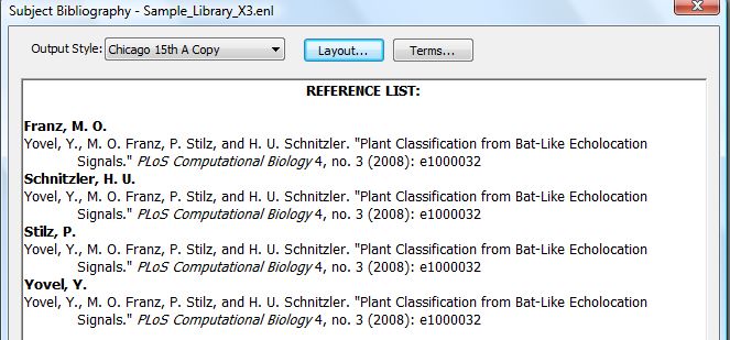 Sort & Printing sorted lists and indexes