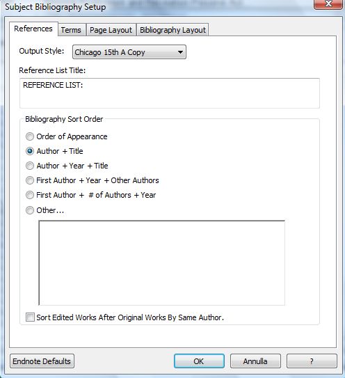 Sort & Printing sorted lists and indexes