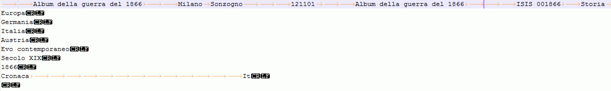 Importare file tabbed: con campi delimitati da tabulatori