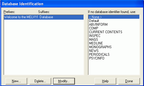 File info e database id