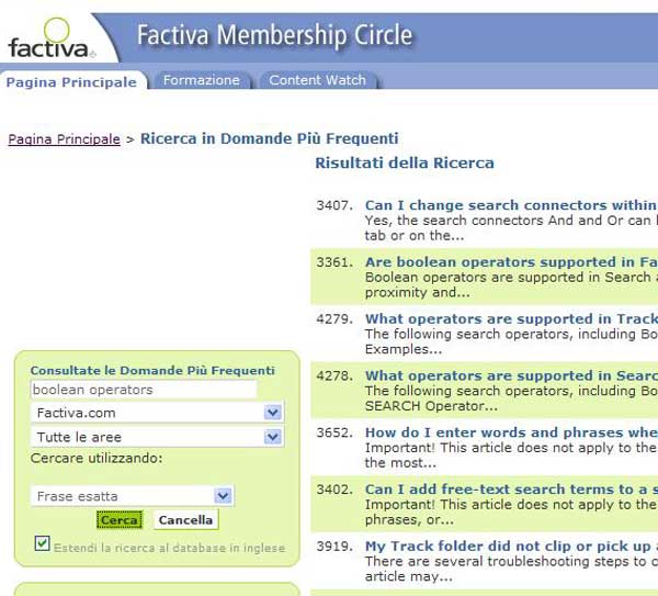 factiva: help factiva membership circle