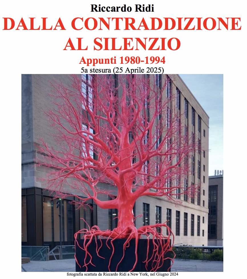 [dalla contraddizione al silenzio]